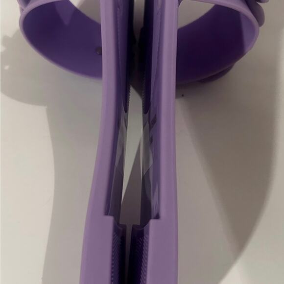 WILD DIVA NEW in BOX Purple PVC Flat Slip-On Sandal -Listing -SIZE 7 & SIZE 8 - Picture 5 of 7